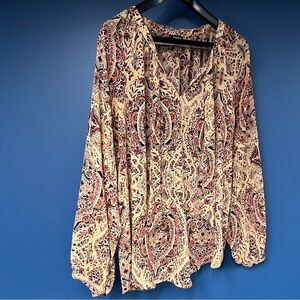LAST CHANCE! Torrid Multicolor Paisley Blouse